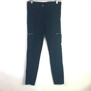 Nicole Miller Pants Slim Black Sz 4 Zip Pockets*2A